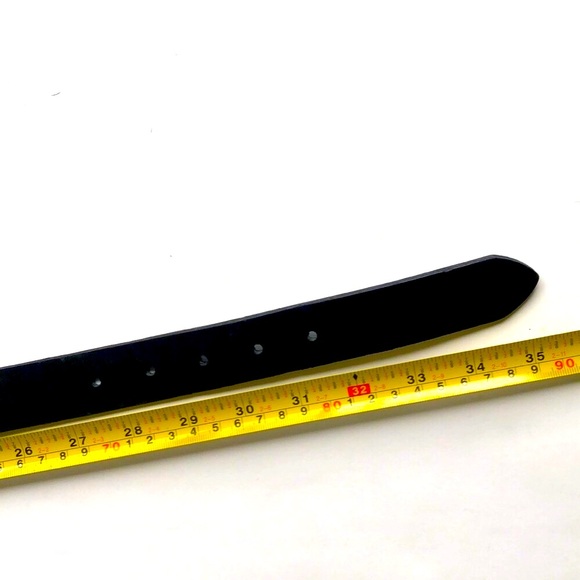 Unlisted by Kenneth Cole Black Belt with Silver Buckle - Picture 6 of 13